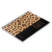 Leopard Print Beleef stijlvolle, moderne persoonli Notitieboek (Linkerzijde)