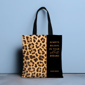 Leopard Print Beleef stijlvolle, moderne persoonli Tote Bag