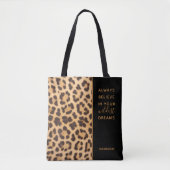 Leopard Print Beleef stijlvolle, moderne persoonli Tote Bag (Voorkant)