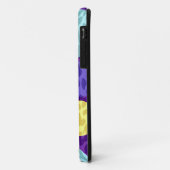 Leopard Print Big Polka Dots | Paars geel Aqua Case-Mate iPhone Case (Achterkant/links)