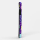 Leopard Print Big Polka Dots | Paars geel Aqua Case-Mate iPhone Case (Achterkant/rechts)