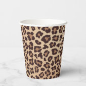 Leopard Print Birthday Papieren Bekers (Achterkant)