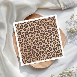 Leopard Print Birthday Servet
