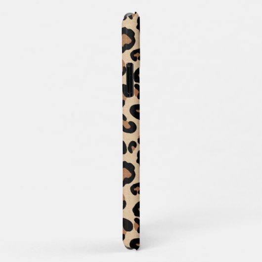 Leopard Print, Black, Brown, Rust en Tan Case-Mate iPhone Case (Achterkant/rechts)