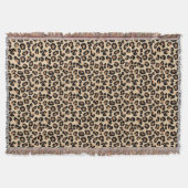 Leopard Print, Black, Brown, Rust en Tan Deken (Voorkant)