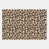 Leopard Print, Black, Brown, Rust en Tan Inpakpapier Vel (Voorkant 3)