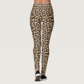 Leopard Print, Black, Brown, Rust en Tan Leggings (Achterkant)