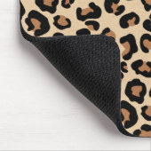 Leopard Print, Black, Brown, Rust en Tan Muismat (Hoek)