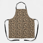 Leopard Print, Black, Brown, Rust en Tan Schort (Voorkant)