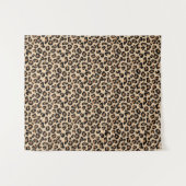 Leopard Print, Black, Brown, Rust en Tan Wandkleed (Voorkant (horizontaal))