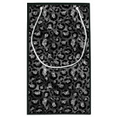 Leopard Print Black en Silver Grey Klein Cadeauzakje (Achterkant)