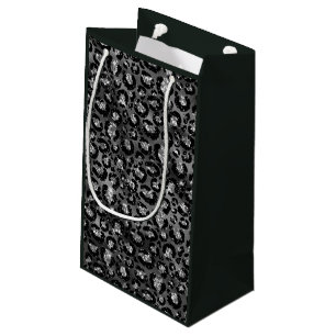Leopard Print Black en Silver Grey Klein Cadeauzakje