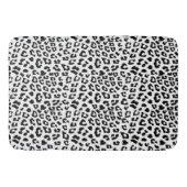 Leopard Print Black en White Badmat (Voorkant)