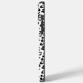 Leopard Print Black en White Case-Mate iPhone Case (Achterkant / Links)