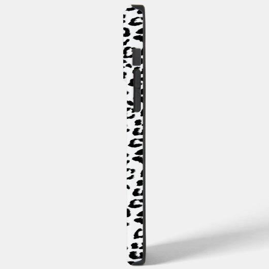 Leopard Print Black en White Case-Mate iPhone Case (Achterkant / Links)
