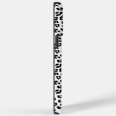 Leopard Print Black en White Case-Mate iPhone Case (Achterkant / Rechts)