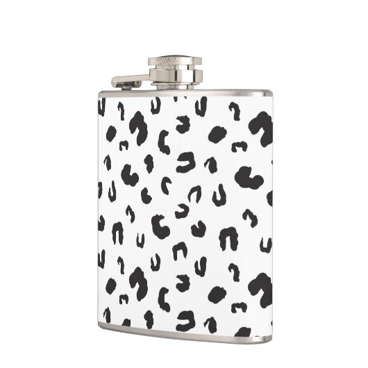 Leopard Print Black en White Heupfles (Links)