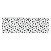 Leopard Print Black en White Naambadge (Voorkant)