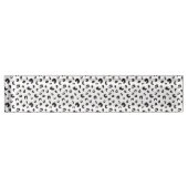 Leopard Print Black en White Naambordje (Voorkant)