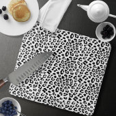 Leopard Print Black en White Snijplank