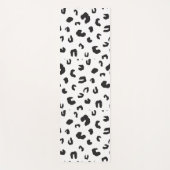 Leopard Print Black en White Yogamat (Voorkant)
