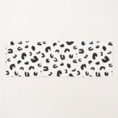 Leopard Print Black en White Yogamat (Voorkant (horizontaal))