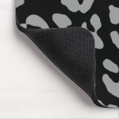 Leopard Print Black Grey Muismat (Hoek)