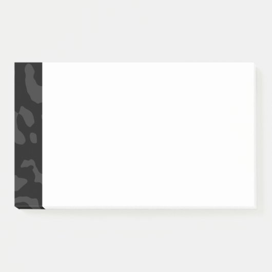 Leopard Print Black Post-it® Notes (Voorkant)