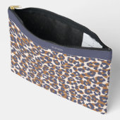 Leopard Print blauw en bruin Etui (Open)