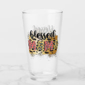 Leopard Print Blessed Mama Glas (Voorkant)
