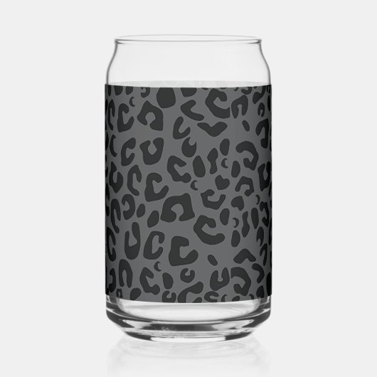 Leopard Print Blikvorm Glas (Achterkant)