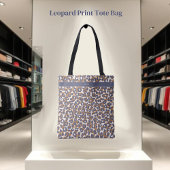 Leopard Print-Blue-Brown- Tote Bag