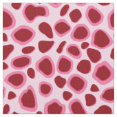 Leopard Print - Bourgogne en roze Stof (Close Up)