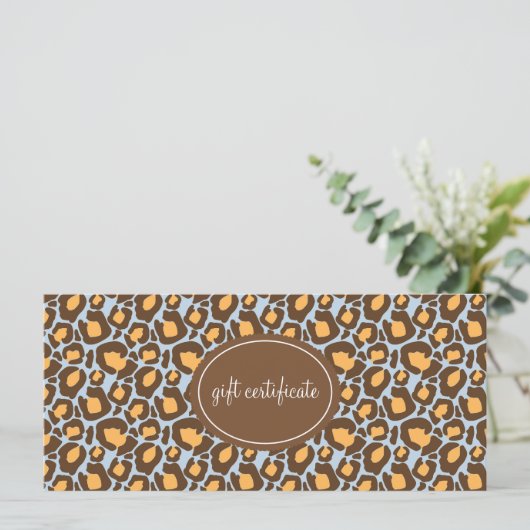 Leopard Print Boutique Style Cadeaus (Staand voorkant)