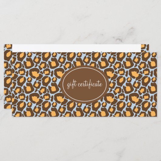 Leopard Print Boutique Style Cadeaus (Voorkant / Achterkant)