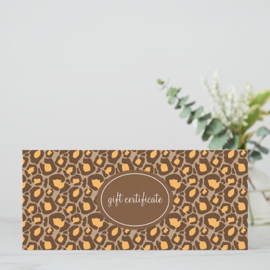 Leopard Print Boutique Style Cadeaus (Staand voorkant)