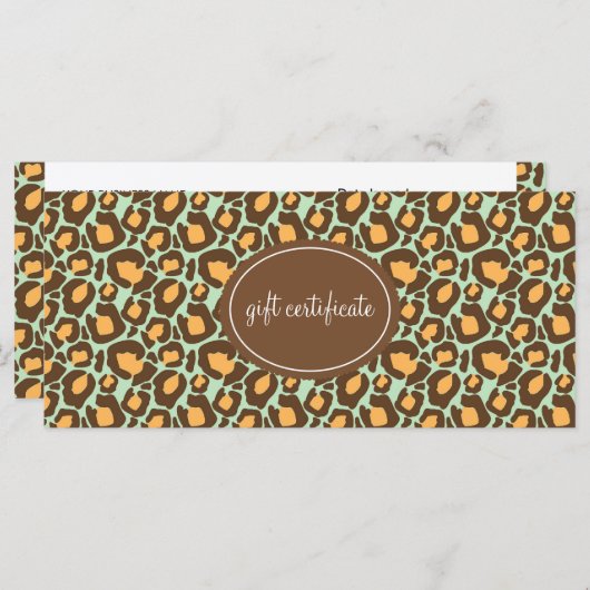 Leopard Print Boutique Style Cadeaus (Voorkant / Achterkant)