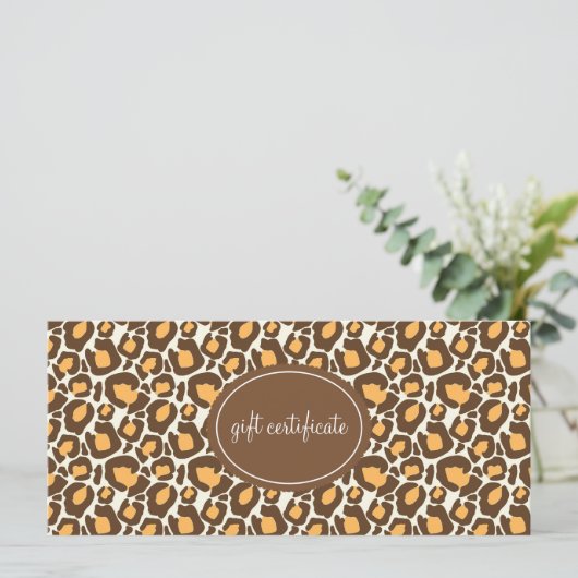 Leopard Print Boutique Style Cadeaus (Staand voorkant)