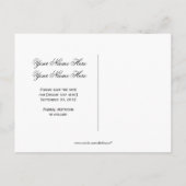 Leopard Print Bow Ribbon Dark Brown Save the Date Aankondigingskaart (Achterkant)