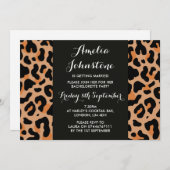Leopard Print Bridal Shower Uitnodiging (Voorkant / Achterkant)