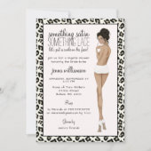 Leopard Print Bride Lingerie Shower Kaart (Voorkant)