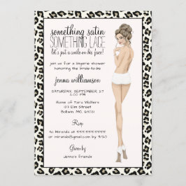 Leopard Print Bride Lingerie Shower Kaart