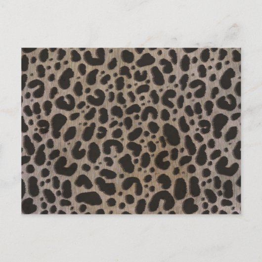 Leopard Print Briefkaart (Voorkant)