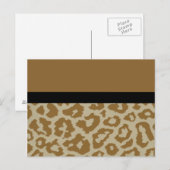 Leopard print briefkaart (Voorkant / Achterkant)