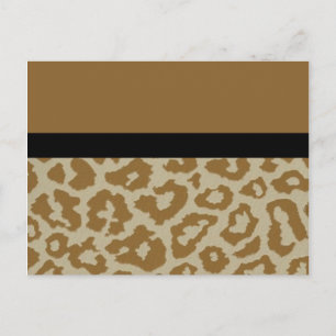 Leopard print briefkaart