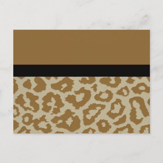 Leopard print briefkaart (Voorkant)