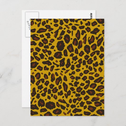 Leopard Print Briefkaart (Voorkant / Achterkant)