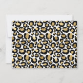 Leopard Print briefkaarten voor briefpapier (Achterkant)