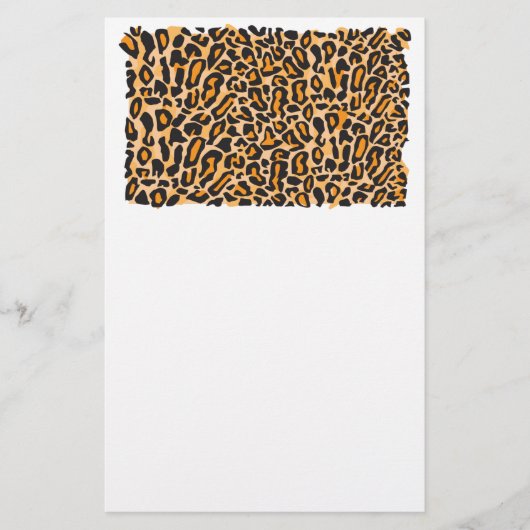 Leopard Print Briefpapier (Voorkant)