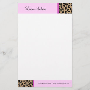 Leopard Print Briefpapier